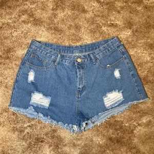 Shein jean shorts